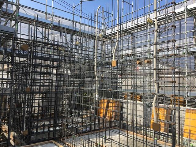 松浦マンション 足場