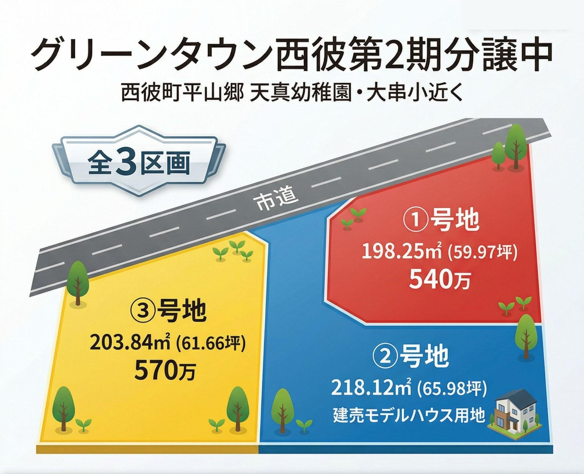 西彼町平山郷 分譲地